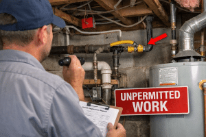 work done without a permit nj home inspection
